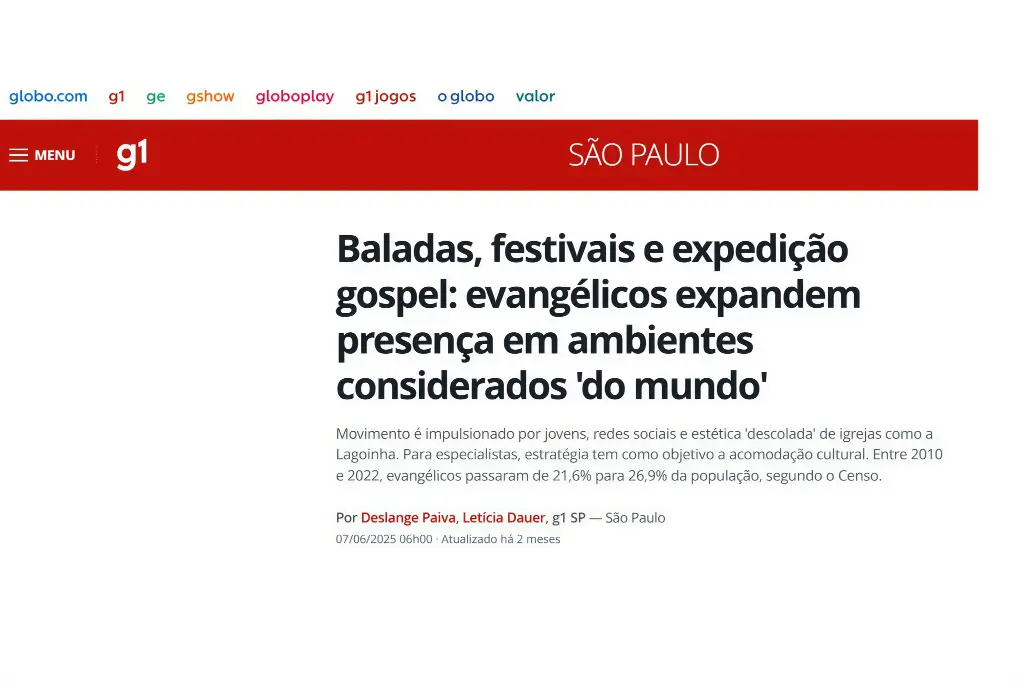 Baladas, festivais e expedição gospel: evangélicos expandem presença em ambientes considerados 'do mundo'